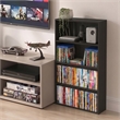 Furinno BASIC 4-Tier Open Shelf CD Rack & DVD Shelf. 6 x 24 x 35. Espresso