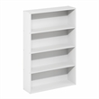 Furinno BASIC 4-Tier Open Shelf CD Rack & DVD Shelf. 6 x 24 x 35. White