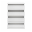 Furinno BASIC 4-Tier Open Shelf CD Rack & DVD Shelf. 6 x 24 x 35. White