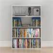Furinno BASIC 4-Tier Open Shelf CD Rack & DVD Shelf. 6 x 24 x 35. White