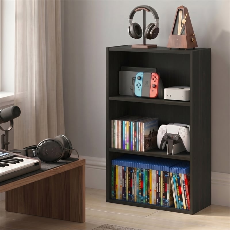Furinno BASIC 3-Tier Cube Storage Organizer. 7 x 17 x 26. Espresso