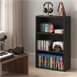 Furinno BASIC 3-Tier Cube Storage Organizer. 7 x 17 x 26. Espresso