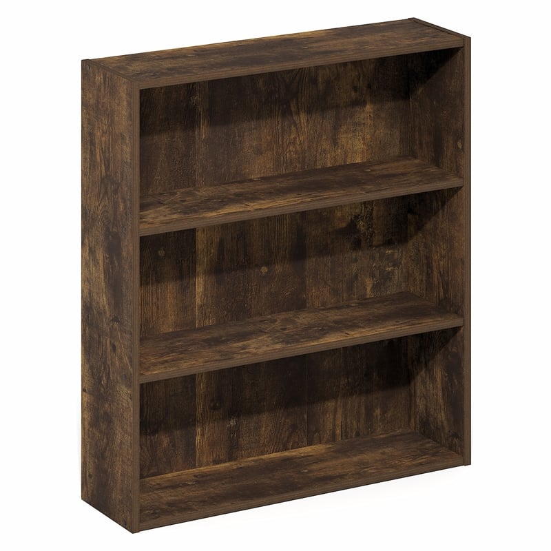 Furinno BASIC 3-Tier Cube Storage Organizer. 7 x 24 x 26. Amber Pine