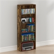 Furinno BASIC 5-Tier Cube Storage Organizer. 7 x 17 x 44. Amber Pine