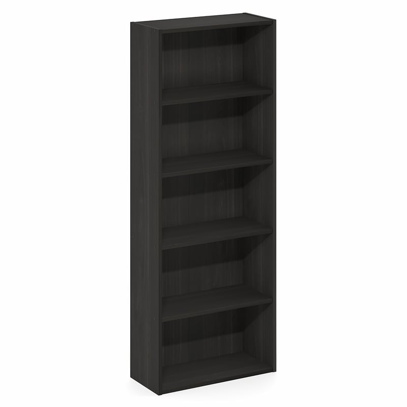 Furinno BASIC 5-Tier Cube Storage Organizer. 7 x 17 x 44. Espresso