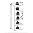 Furinno BASIC 5-Tier Cube Storage Organizer. 11 x 17 x 44. Amber Pine