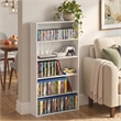 Furinno BASIC 5-Tier Open Shelf Cube Storage Organizer. 7 x 24 x 44. White