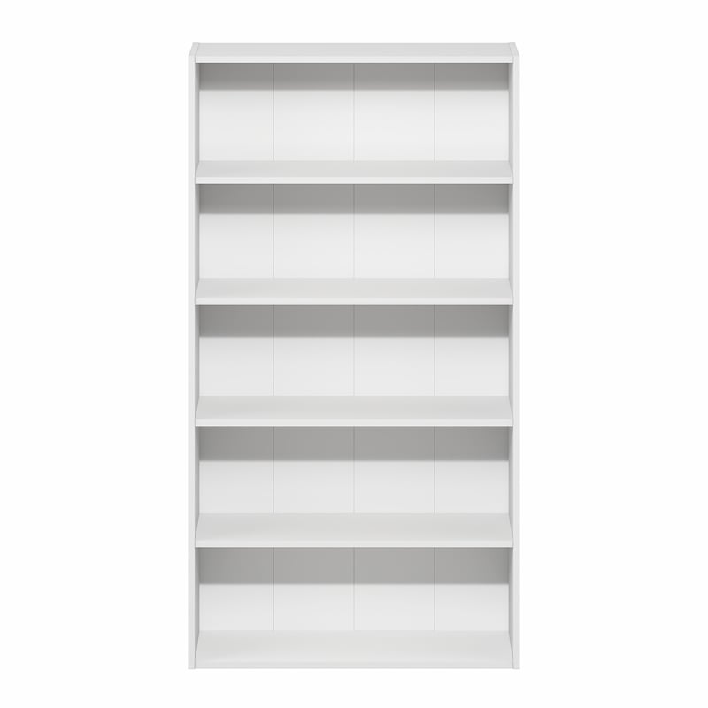 Furinno BASIC 5-Tier Open Shelf Cube Storage Organizer. 7 x 24 x 44. White