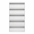 Furinno BASIC 5-Tier Open Shelf Cube Storage Organizer. 7 x 24 x 44. White