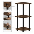 Furinno Turn-N-Tube 3-Tier Toolless Corner Closet Organizers. Amber Pine