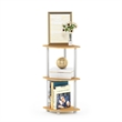 Furinno Turn-N-Tube 3-Tier Toolless Corner Closet Organizers/Storage. Beech