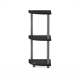 Furinno Turn-N-Tube 3-Tier Toolless Corner Closet Organizers/Storage. Black
