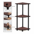 Furinno Turn-N-Tube 3-Tier Corner Closet Organizers/Storage. Dark Cherry