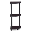 Furinno Turn-N-Tube 3-Tier Corner Closet Organizers/Storage. Dark Walnut