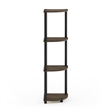 Furinno Turn-N-Tube 4-Tier Corner Closet Organizers. Columbia Walnut