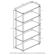 Furinno Turn-N-Tube 5-Tier Toolless Closet Organizers/Storage. Americano