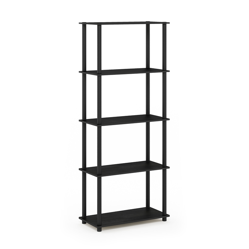 Furinno Turn-N-Tube 5-Tier Toolless Closet Organizers/Storage. Americano