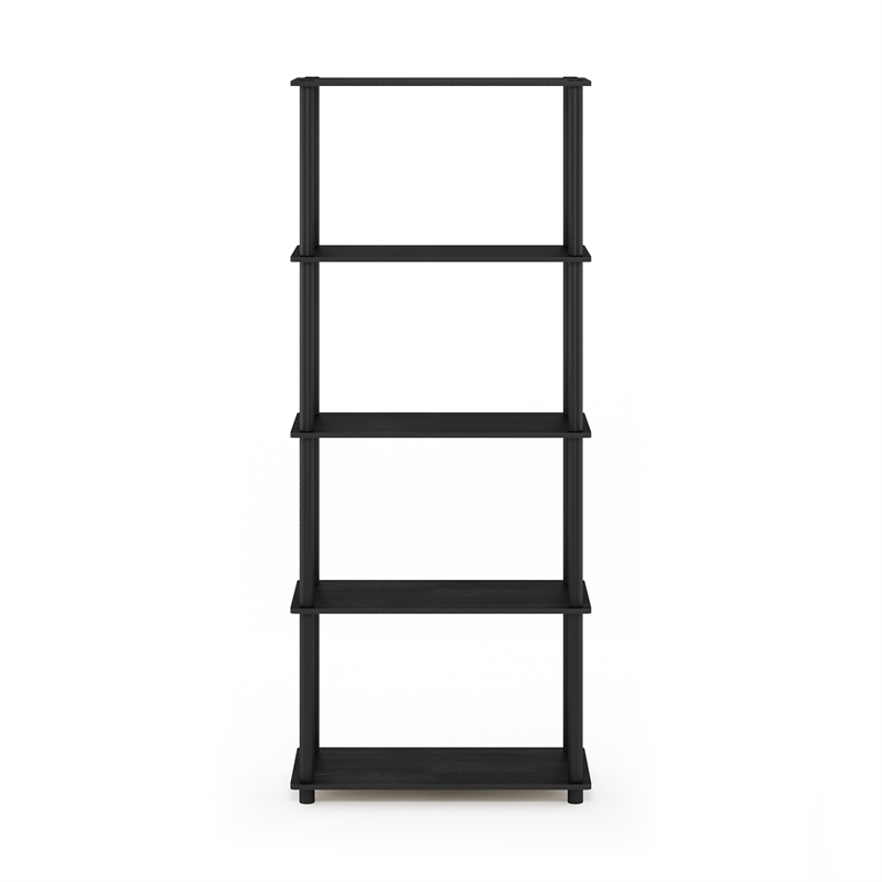 Furinno Turn-N-Tube 5-Tier Toolless Closet Organizers/Storage. Americano