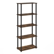 Furinno Turn-N-Tube 5-Tier Toolless Closet Organizers/Storage. Amber Pine