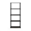 Furinno Turn-N-Tube 5-Tier Toolless Closet Organizers/Storage. Espresso