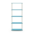 Furinno Turn-N-Tube 5-Tier Toolless Closet Organizers/Storage. Light Blue