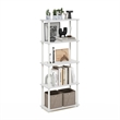 Furinno Turn-N-Tube 5-Tier Toolless Closet Organizers/Storage. White