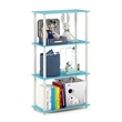 Furinno Turn-N-Tube 4-Tier Toolless Closet Organizers/Storage. Light Blue
