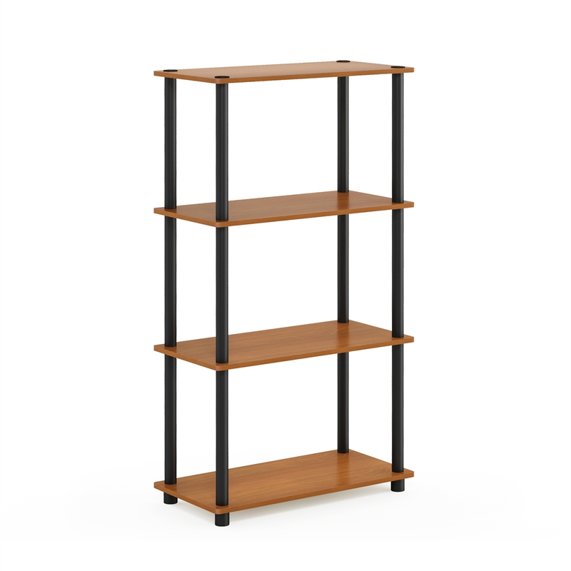 Furinno Turn-N-Tube 4-Tier Toolless Closet Organizers/Storage. Light Cherry