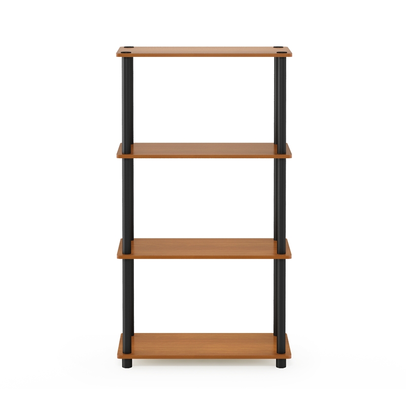 Furinno Turn-N-Tube 4-Tier Toolless Closet Organizers/Storage. Light Cherry