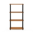 Furinno Turn-N-Tube 4-Tier Toolless Closet Organizers/Storage. Light Cherry