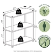 Furinno Turn-N-Tube 3-Tier Toolless Closet Organizers/Storage. French Oak