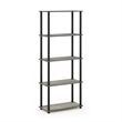 Furinno Turn-N-Tube 5-Tier Toolless Closet Organizers/Storage. French Oak