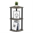 Furinno Turn-N-Tube 3-Tier Corner Closet Organizers/Storage. French Oak