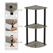 Furinno Turn-N-Tube 3-Tier Corner Closet Organizers/Storage. French Oak