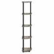 Furinno Turn-N-Tube 5-Tier Corner Shelf Closet Organizers. French Oak