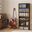 Furinno BASIC 6-Tier Open Shelf Cube Storage Organizer. Amber Pine
