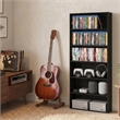 Furinno BASIC 6-Tier Open Shelf Cube Storage Organizer. Espresso