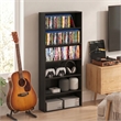 Furinno BASIC 6-Tier Open Shelf Cube Storage Organizer. Espresso