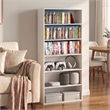 Furinno BASIC 6-Tier Open Shelf Cube Storage Organizer. 7 x 24 x 53. White