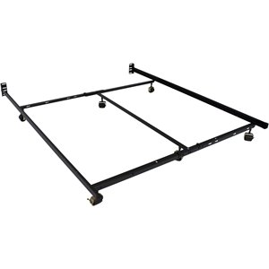 low profile premium lev-r-lock 6-legs bed frame twin/full/queen/cal king/e. king