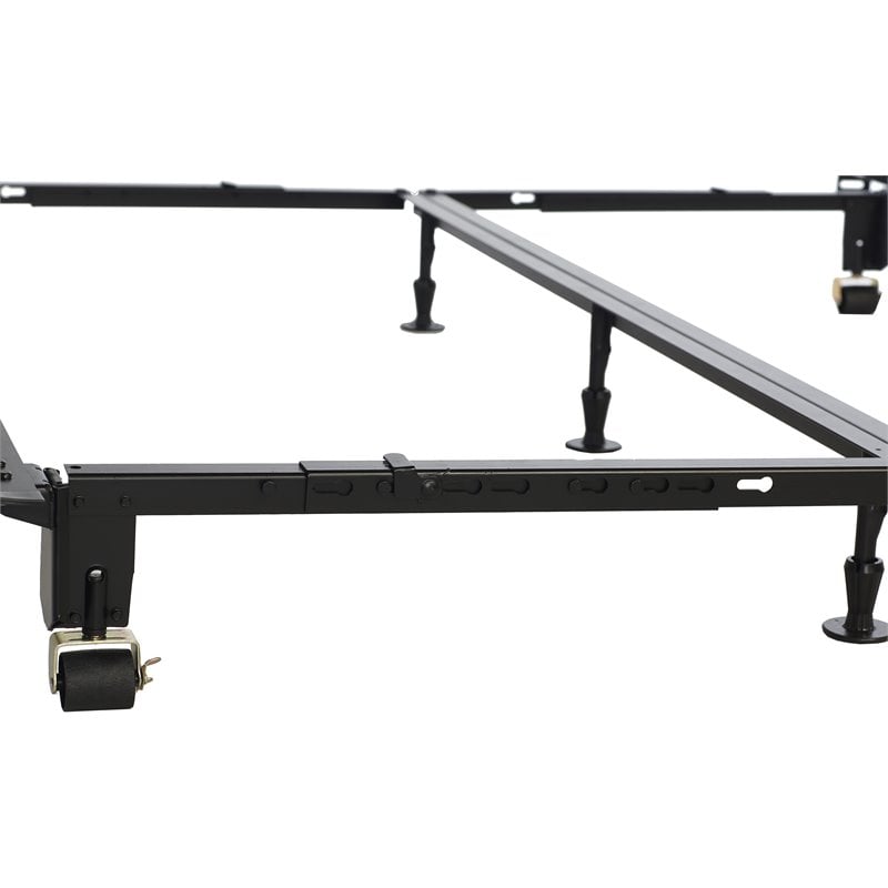 Mega Multi-Fit Bed Frame Twin/Full/Queen/King/Cal. King Heavy Duty in Coffee