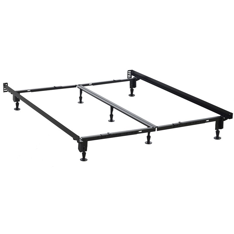 Mega Multi-Fit Bed Frame Twin/Full/Queen/King/Cal. King Heavy Duty in Coffee