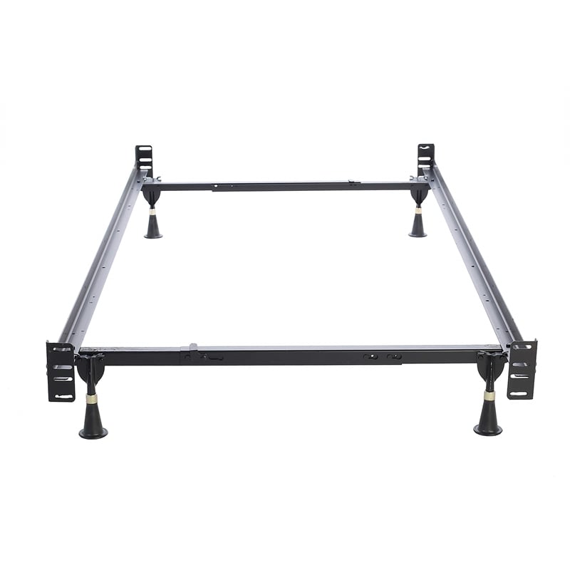 Hollywood Bed Frame Headboard & Footboard Bed Frame Twin/Full with 4-Glides