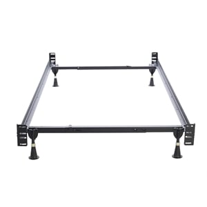 Hollywood Bed Frame Headboard & Footboard Bed Frame Twin/Full with 4-Glides