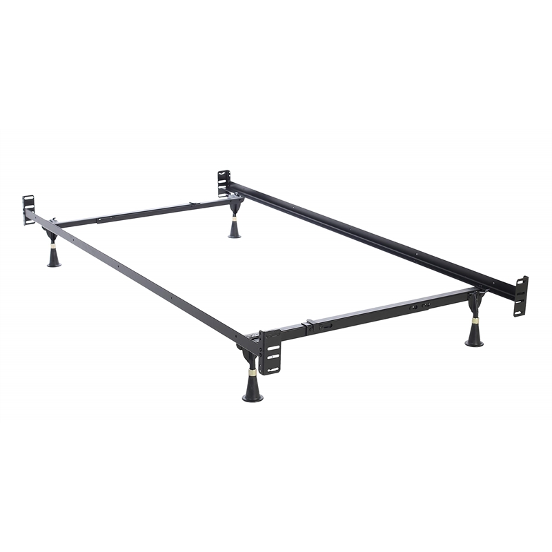 Hollywood Bed Frame Headboard & Footboard Bed Frame Twin/Full with 4-Glides