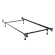 Hollywood Bed Frame Headboard & Footboard Bed Frame Twin/Full with 4-Glides