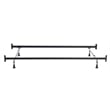 Hollywood Bed Frame Headboard & Footboard Bed Frame Twin/Full with 4-Glides