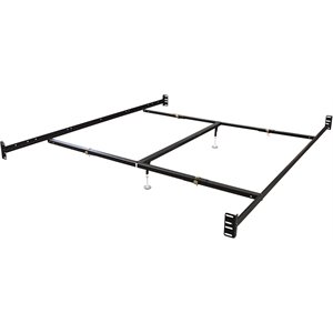bolt on bed rails queen/eastern king with center support and 2-glides