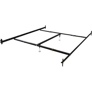 hook on bed rails queen/eastern king with center support and 2-glides