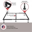 Atlas-Lock Keyhole 4-Glides Bed Frame Patent 6-415-465 B1 Twin/Full
